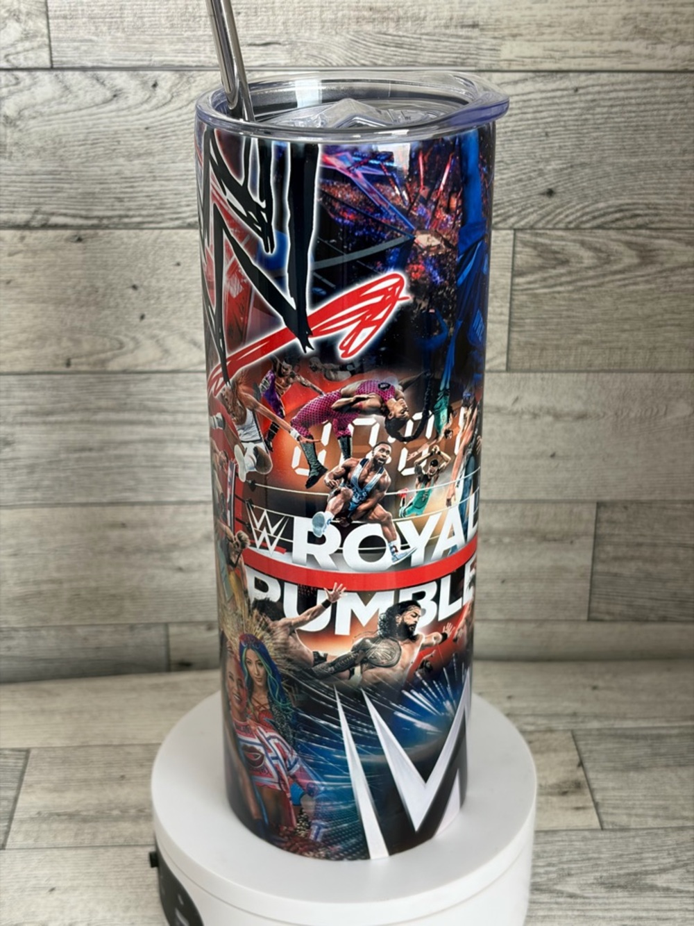 WWE Royal Rumble Tumbler - Red, Blue, Black, White